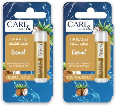 Care & More Coconut Lip Balm (Pack of 2)