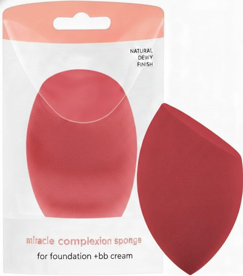 Miracle Powder Sponge for Blending, Setting & Blurring with Velvet Finish – Use Dry or Damp – For Foundation, Blush, Bronzer – Cruelty-Free, Latex-Free, Vegan
