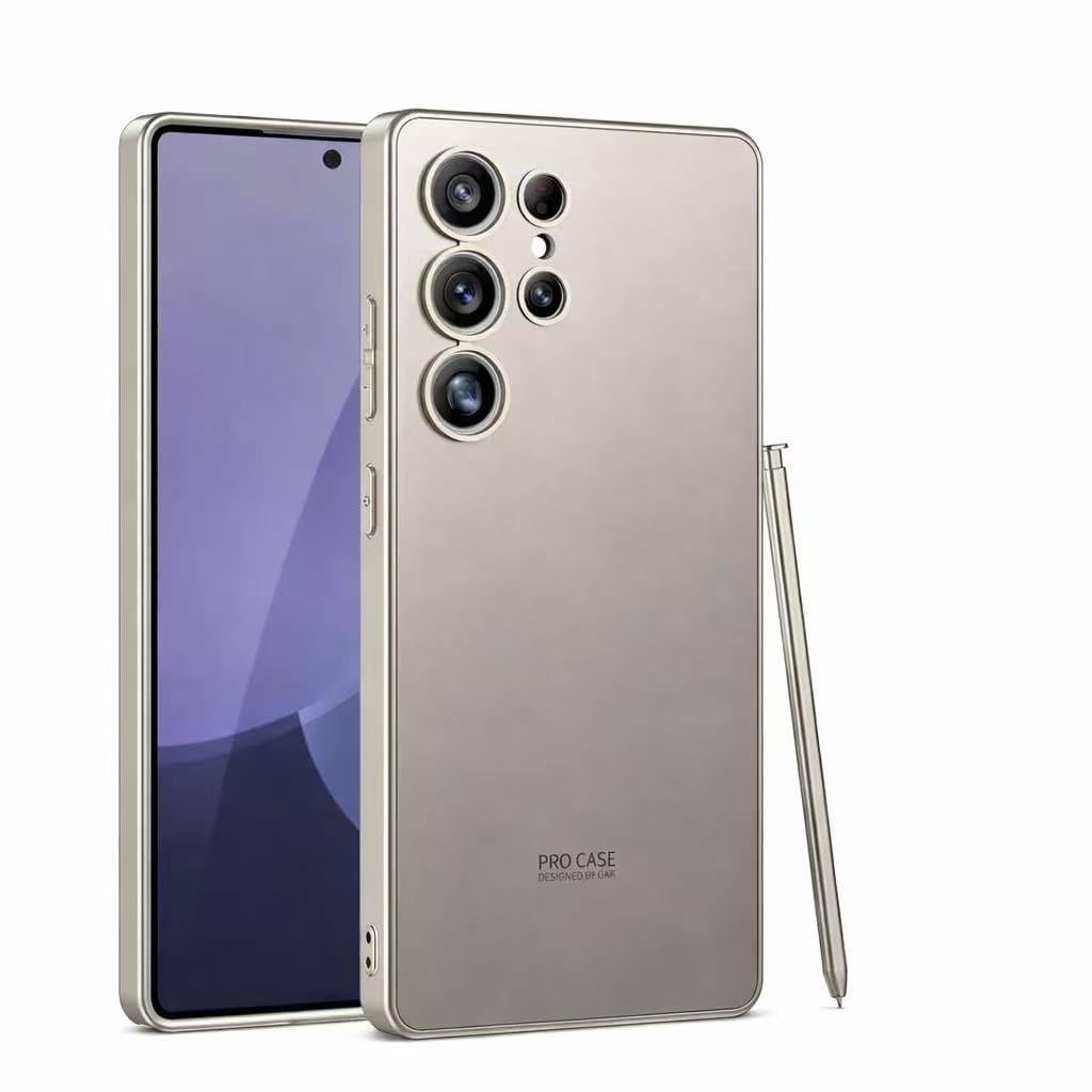 ECO Galaxy S25 Ultra Phone Case, Ultra-Thin Silicone Cover, Shockproof and Dropproof Design 【Original Machine Color Scheme】，Ultra-Thin,Shockproof and Dropproof - (Titanium Gray)