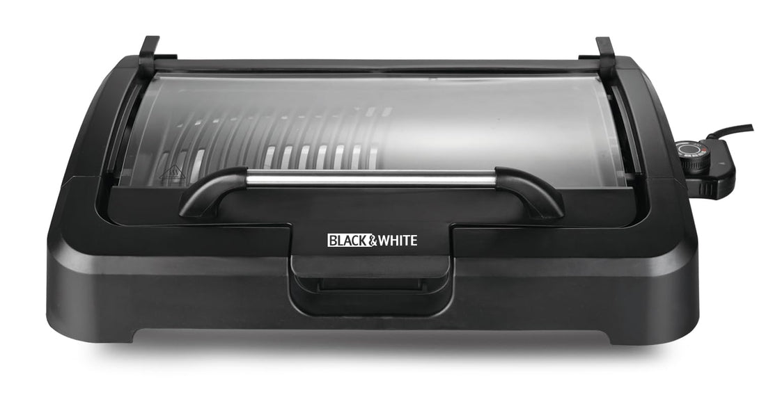 Black and White Electric Grill, 2300 Watt, Black - GR-85