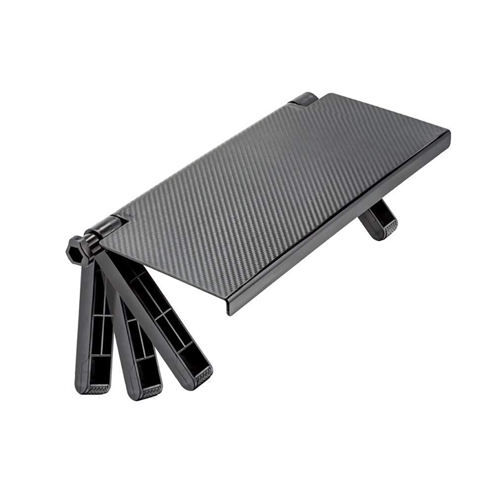 Screen Top Shelf for TV Shelf Mount Adjustable Screen Top Storage Shelf Computer Display Storage Desk (Black) Plastic Wall Shelf (Number of Shelves - 1, Black)