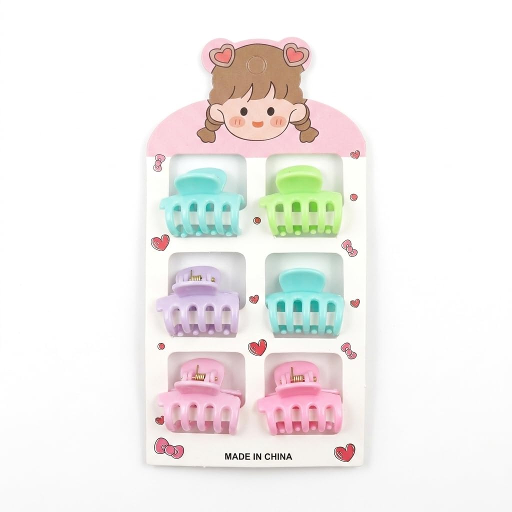 Catch Up Hair Claw Clips Set for Women & Girls – 6 Pieces Stylish Hair Clips, Strong Hold Non-Slip Design, Lightweight Durable Hair Accessories for Daily Styling & Casual Wear