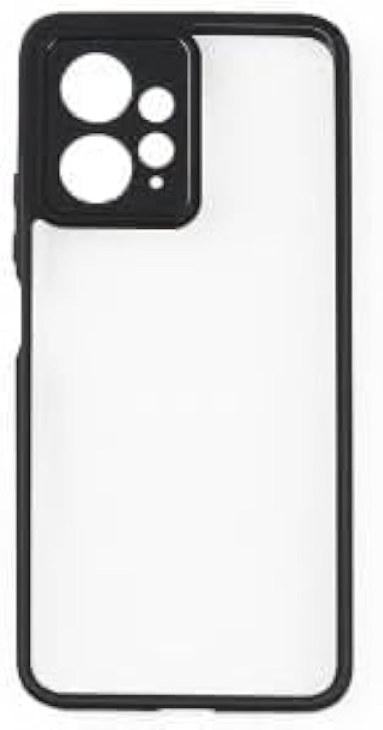 Q Series Hard Clear Luxury Case For Xiaomi Redmi Note 12G - Black Frame