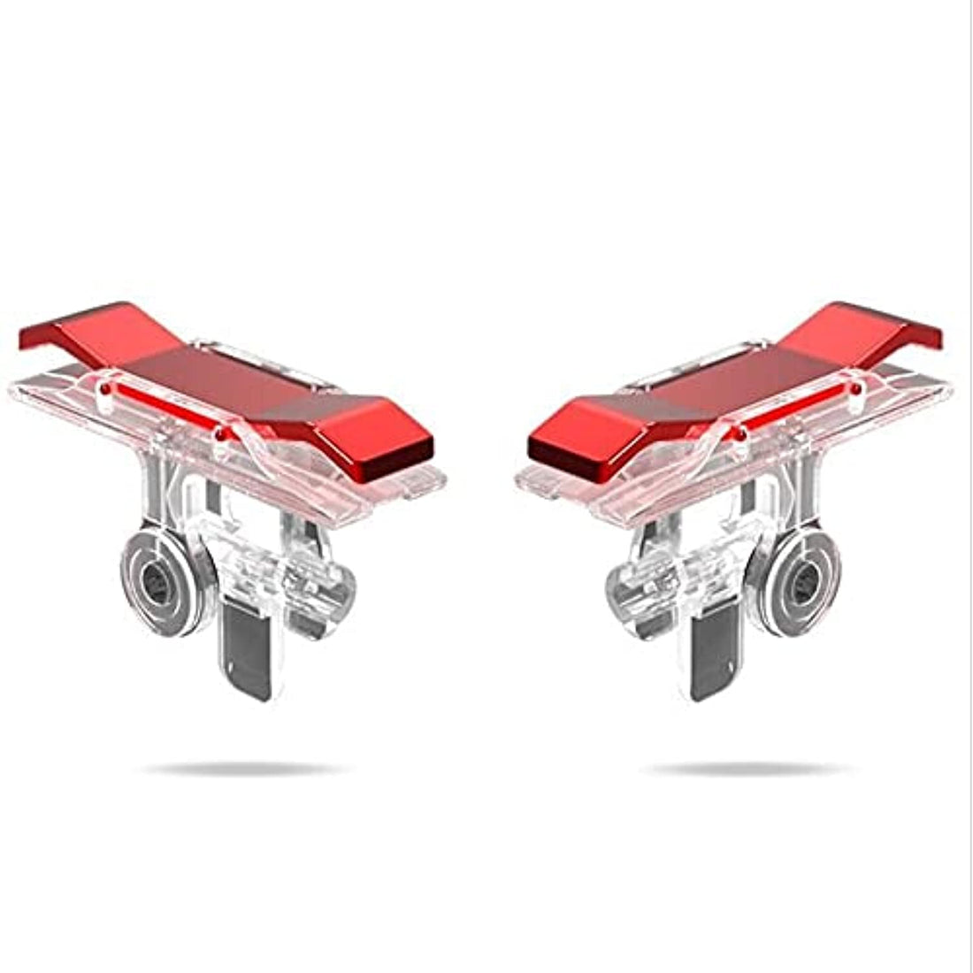 PUBG Joystick Phone Game Aim Key Smartphone Mobile Games L1R1 Shooter Controller for Iphone Xiaomi Gamepad Trigger Fire Button,Electroplated Red