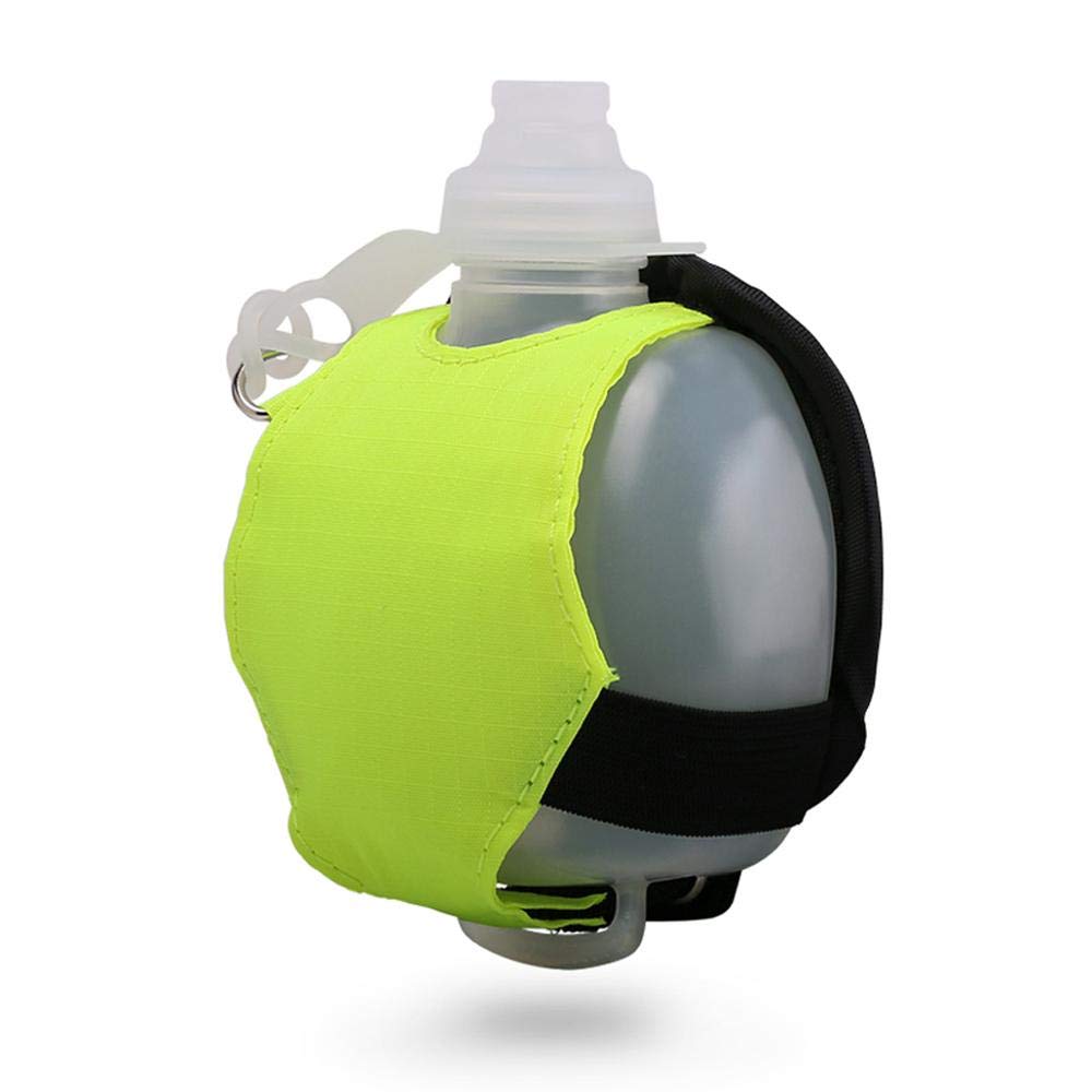 Sports Water Bottle, Wrist Water Bottle, Water Bottle, Jogging, Fitness, Outdoor, Leak-Proof, Green, 200 ml