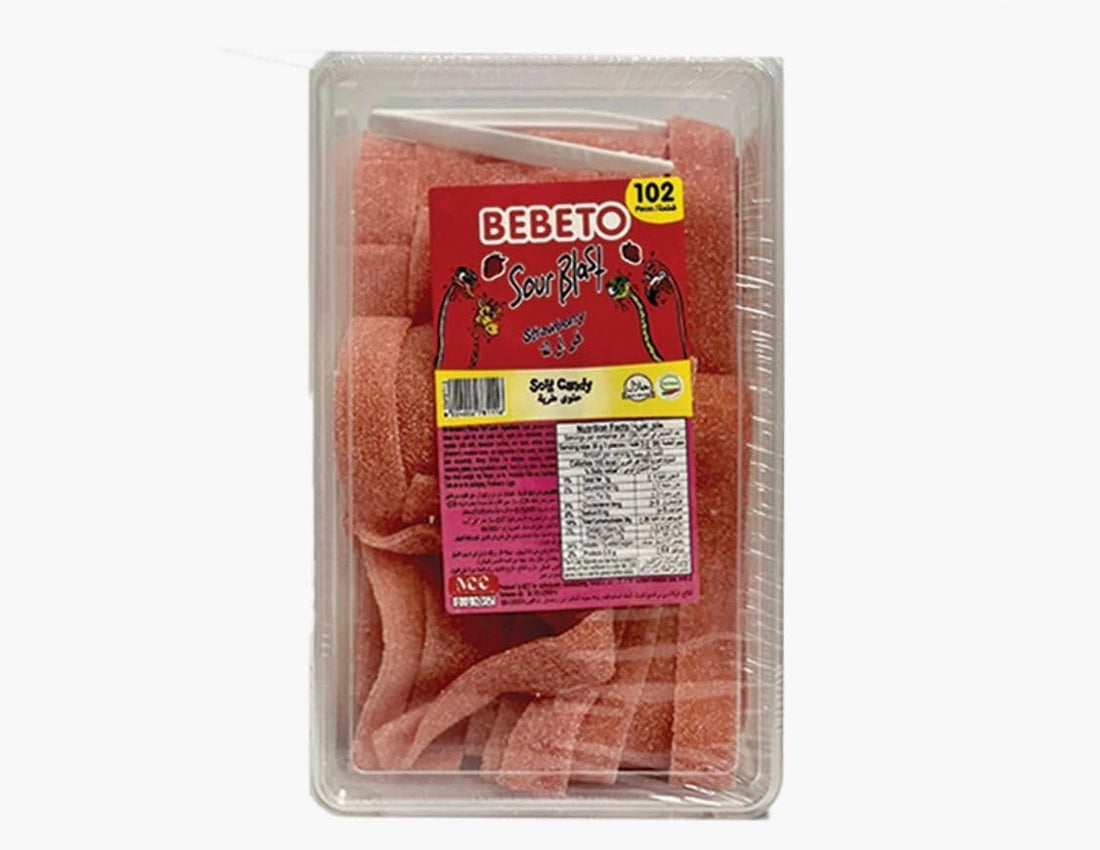 Bebeto Sour Blast Strawberry Soft Candy, 1KG
