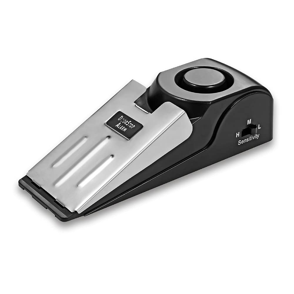 Portable Door Security Alarm, 120dB Loud Sound Alert for Home and Apartment Protection, Compact Additional Safety Device for Travel and Rental Use