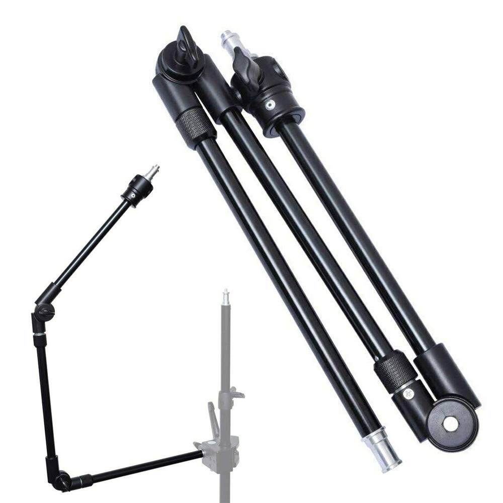 fotoconic 3-Section 360° Adjustable Articulated Articulating Boom Arm with 1/4 Inch 3/8 Inch Thread