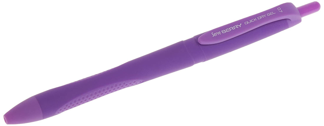 Serve SV-BRGEL07-K.LL BERRY Quick Dry Gel Pen, 0.7 mm - Purple
