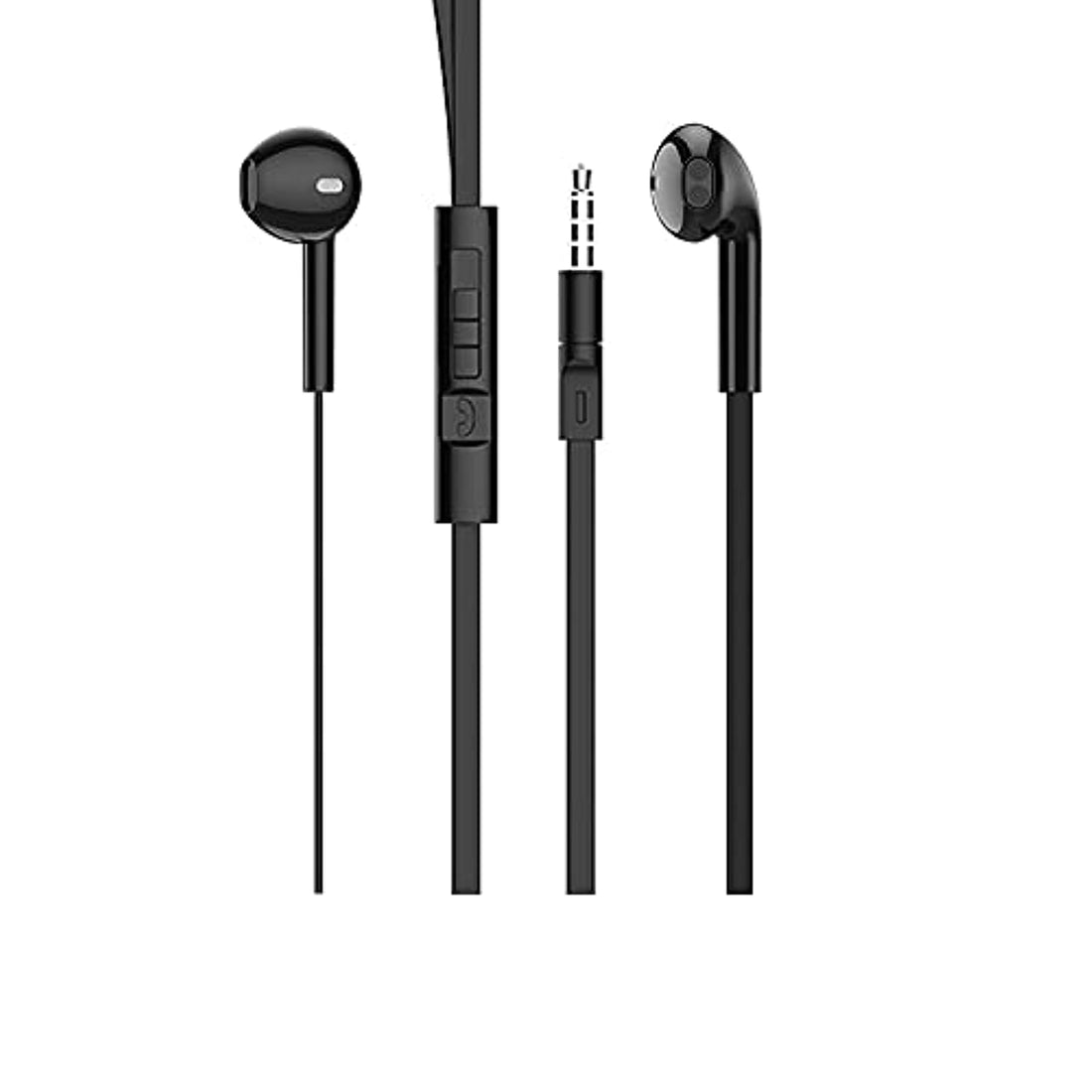 Borofone BM23 Bright Sound Universal Earphones With Mic - Black Headphones Headset Wired