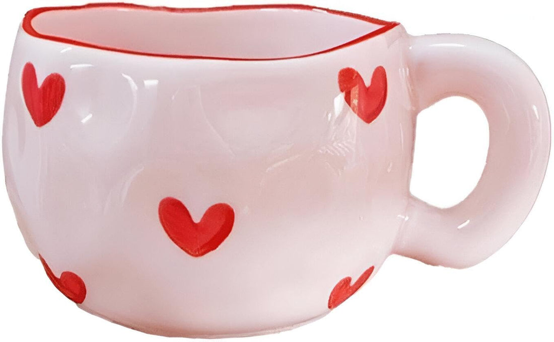Pink Handmade Ceramic Cup - 500ml Capacity, Heat-Retaining Design, Elegant Smooth Surface, Perfect for Morning Coffee or Evening Tea Rituals (model 2)