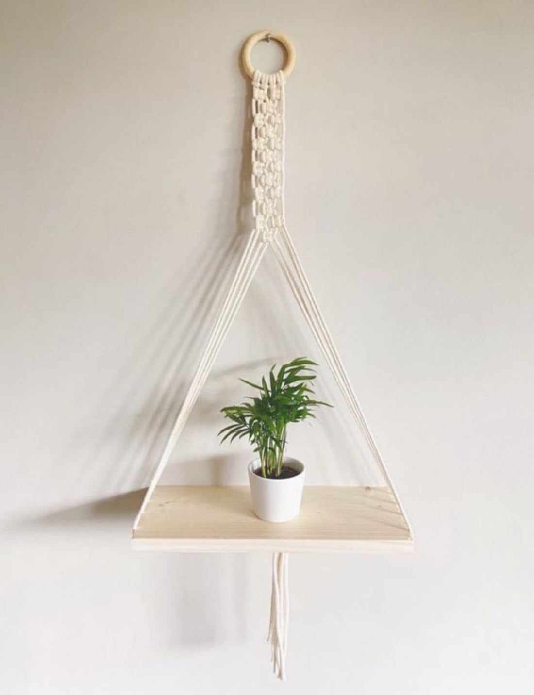 MacrameStore- Macrame Wall Shelf 30 cm - رف مكرمية