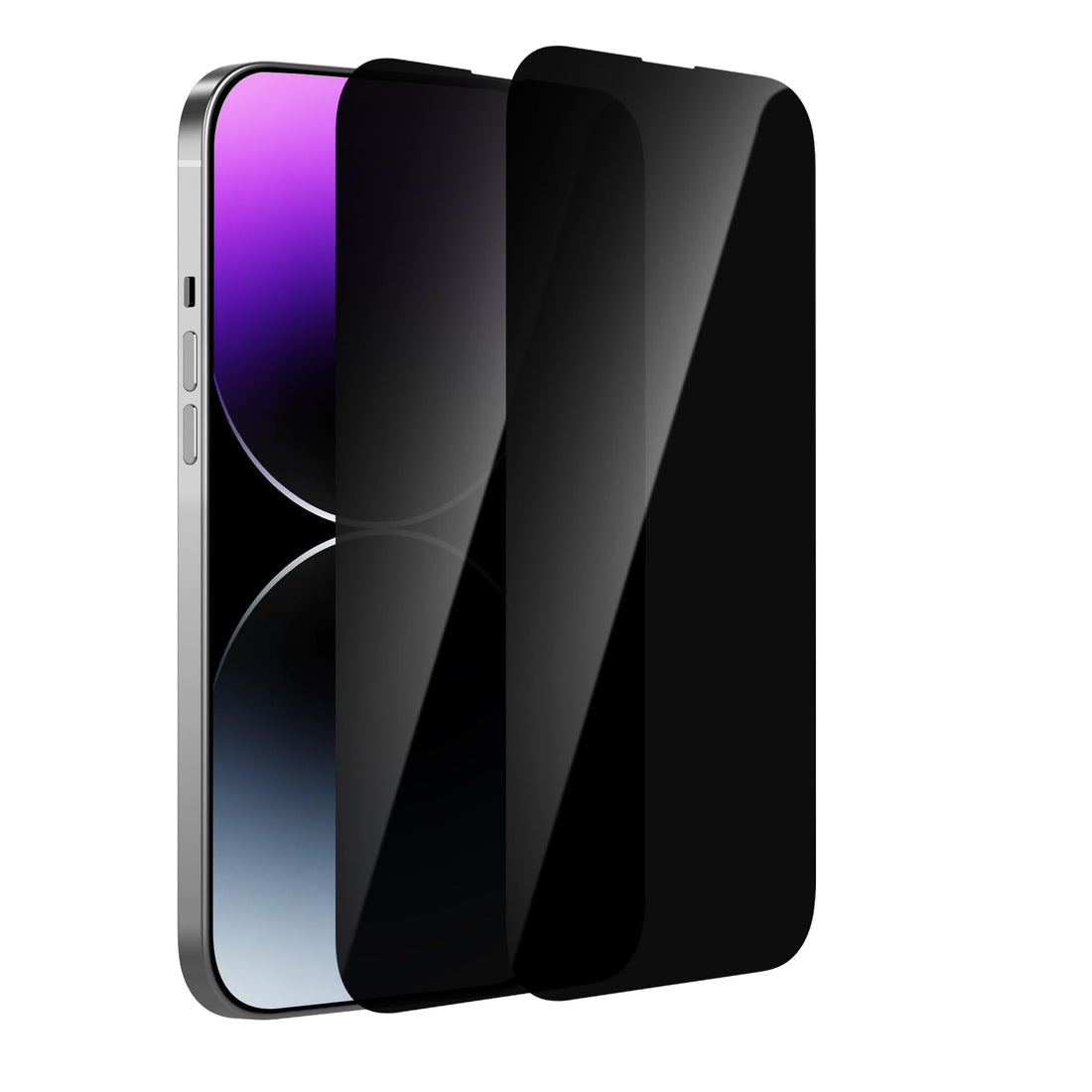 McgojoHi[2 Pack Privacy Screen Protector for iPhone 15 Pro Max 6.7-inch [Anti-Spy] Tempered Glass Film,Touch Sensitive/Anti Scratch/Fingerprint/Easy Install Bubble Free