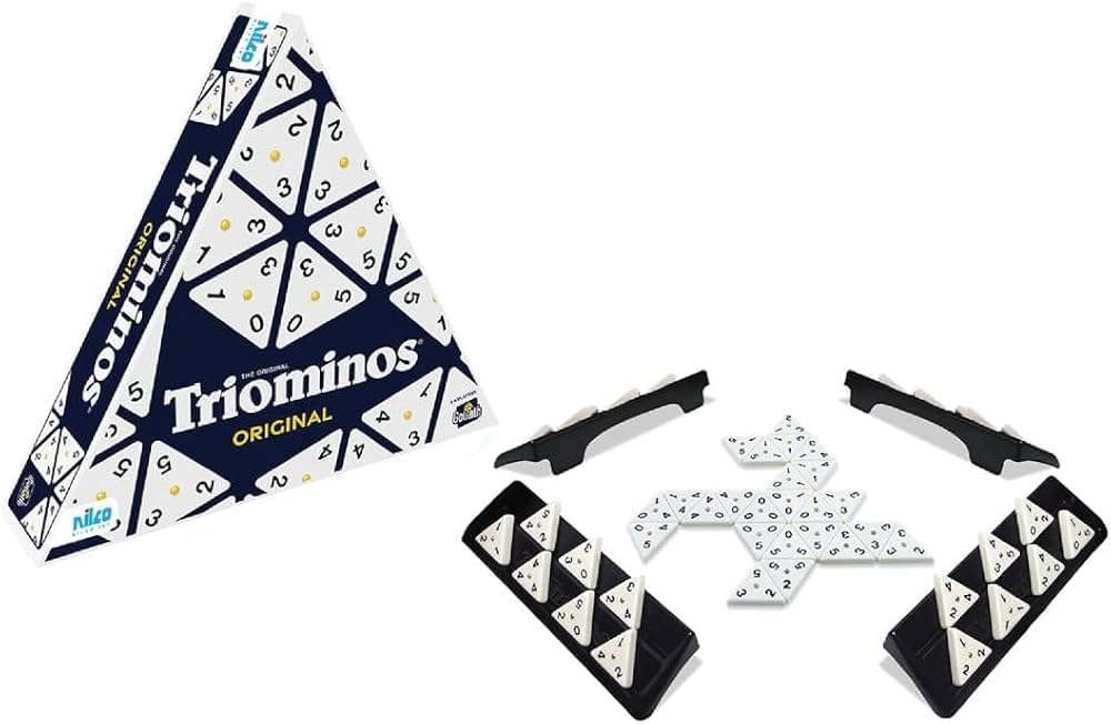 Triangular Board Game, Family and Friends, Includes Stands and Play Pieces