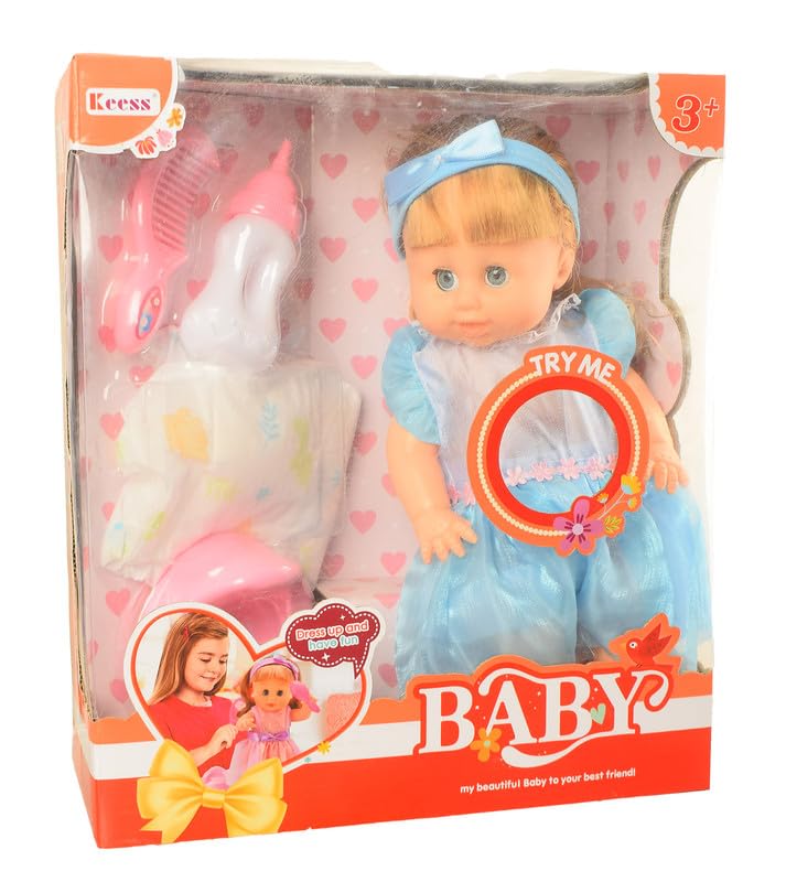 Keess Baby Born Doll Play Set - Light Blue