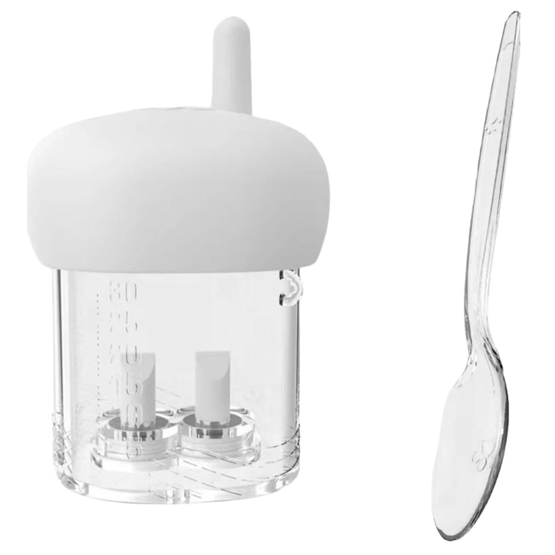 Emliy Pets Pet Feeding Bottle Pet Nursing Bottle Multipurpose Bunny Silicone Nursing Milk Bottle Milk Water Bottle for Small Animals Pets Farm Accs, (White)