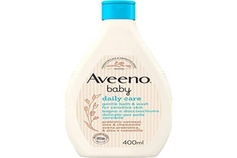 Aveeno Baby Daily Care Gentle Bath & Shower Gel for Children for Deep Cleansing Sensitive Skin Baby Shower Gel with Oats for Bath 400ml