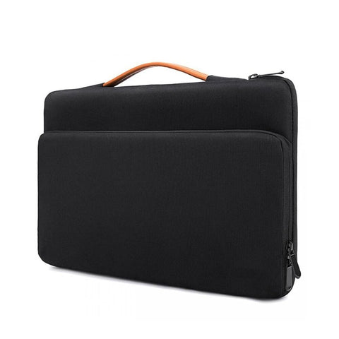 Laptop bag for 13-14 inch MacBook Pro, Macbook Pro Air HP Microsoft Surface, waterproof and shockproof business bag (black)