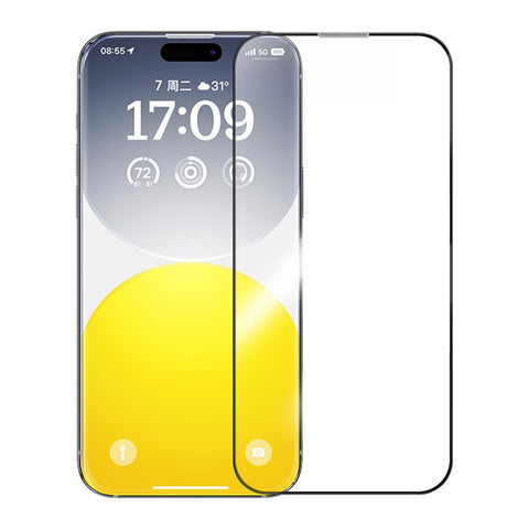 Baseus Tempered Screen Protector HD For iPhone15 with Alignment Frame Easy Installation, Bubble Free, Easy Stick-On, Anti-Scratch, Anti-Fingerprint (Protector-Clear, IPhone 16 Pro Max- 6.9")