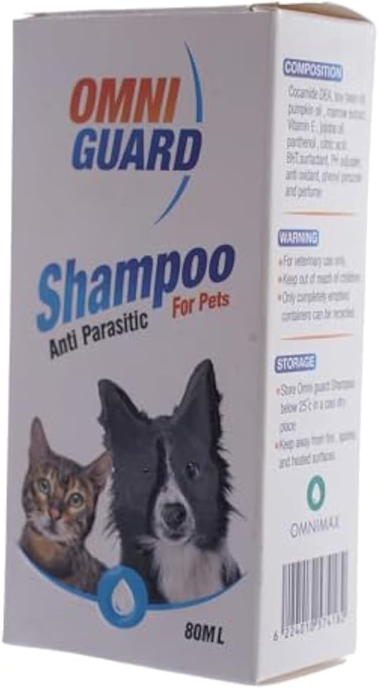 Anti-Insect Shampoo for Cats and Dogs 80ml White