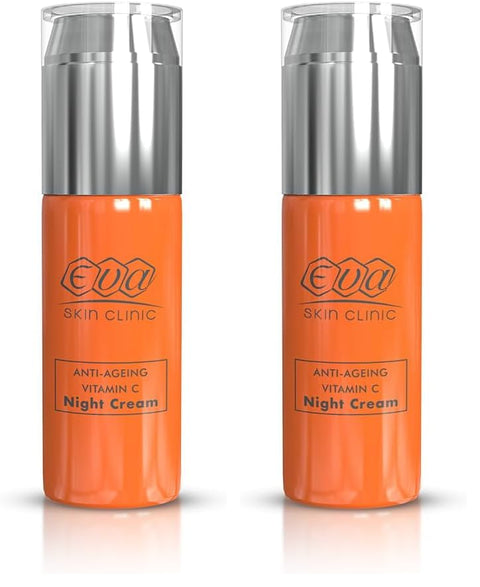 Eva Skin Clinic Vitamin C Night Cream For Ultimate Even Skin Glow 50 Ml (Pack of 2)