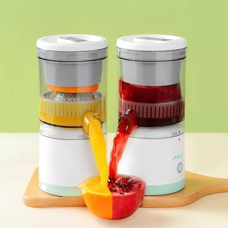 Automatic Portable Electric Citrus & Fruits Juicer Squeezer, Wireless USB-C Rechargeable, 45W Motor, for Home, Office, Parties & Trips. Fresh Apple, Grapefruit, Pear, Orange, Lemon juice ..etc