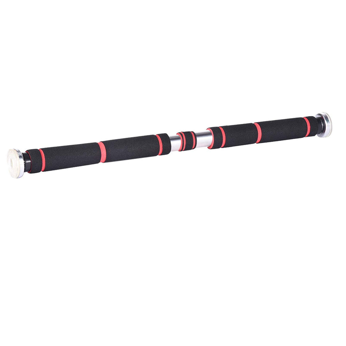 Push up Handles Metal Horizontal Bar Indoor Door Punch- Home Bending Bar Rings (Black, One Size)