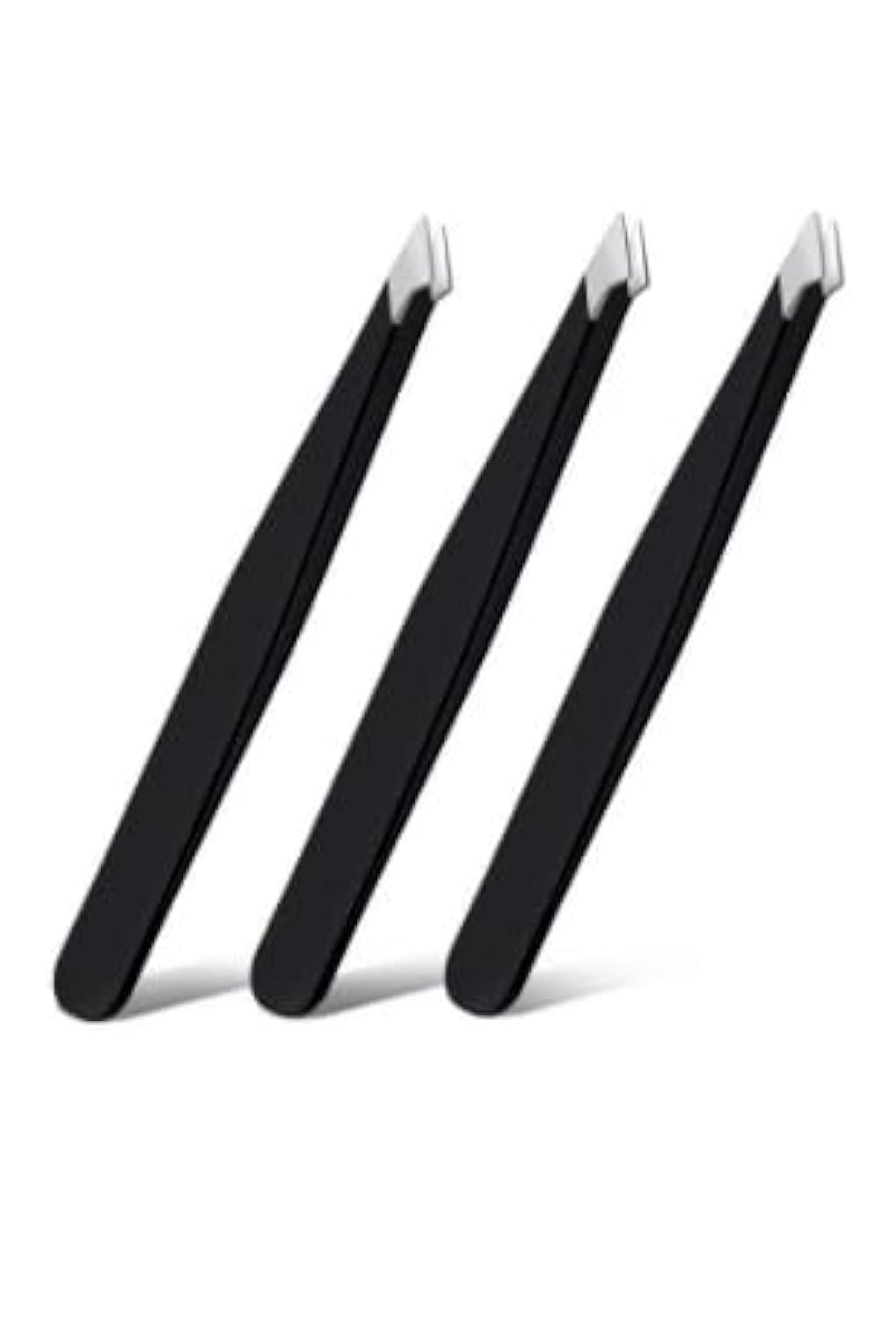 tweezers Evolution 2in1 - pointed slant- sharp point tip tweezers for fine hair - eyebrow tweezer - AND LASHES-multicolor-1pcs