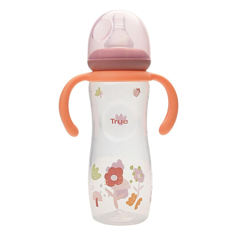 True Gold Standard bottle with handles 260ml with silicon teat 3+m