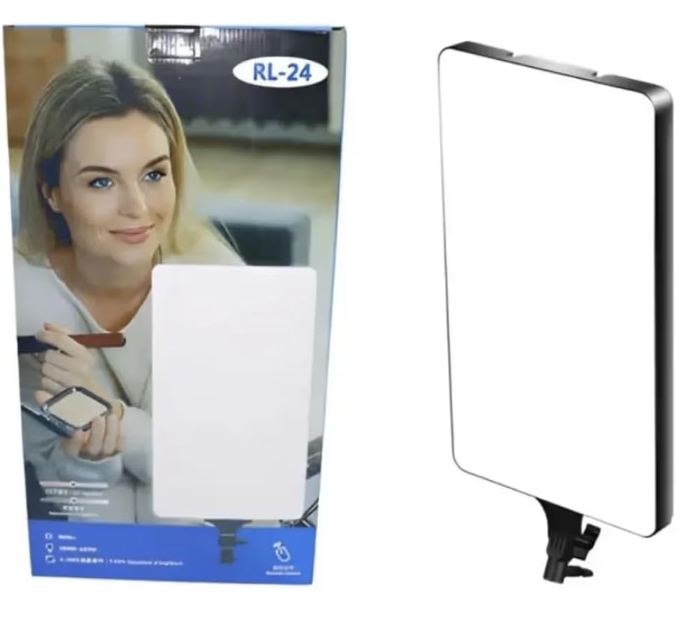 RL-24 Bi-Color LED Ring Light with Remote, No Stand, Studio Lights for YouTube, Streaming Makeup Artist, Social Media TIK Tok
