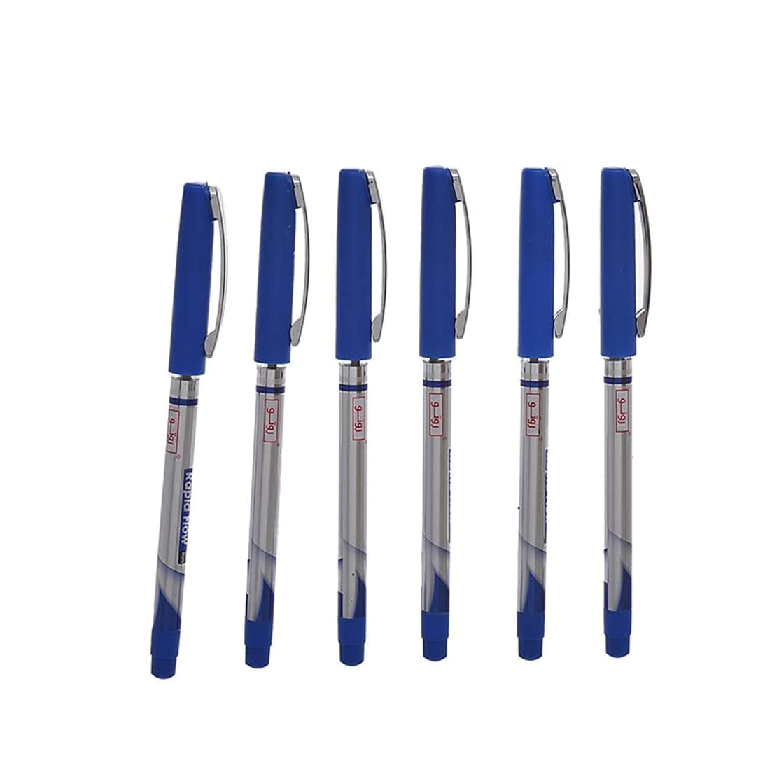 Roto Rapid Flow Ballpoint Pen 0.7 mm Pack Of 6 Blue Ink Pens - Blue