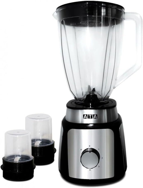 ATA ATA Blender 1000W 1.8L with 2 Grinders Black