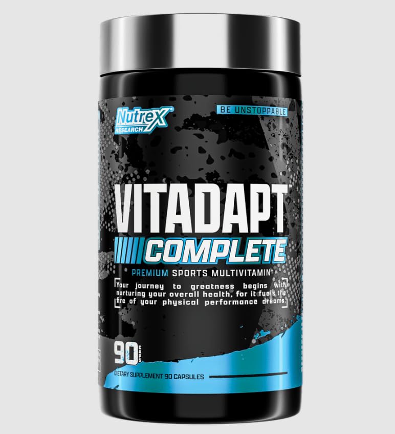 Premium Vital - VITADAPT Clinically Dosed Adaptogenic Multivitamin - 90 Tablets - with Practical Pill Box - Advanced Systemic Performance Rhythm & Stress Harmony Matrix - Non-GMO