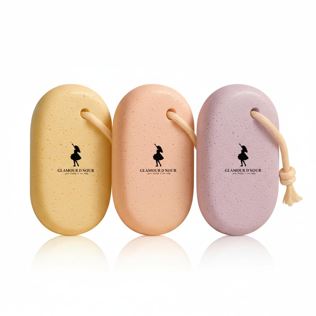 Glamour D Nour Natural Feet Coloured Pumic Stone, Multicolor