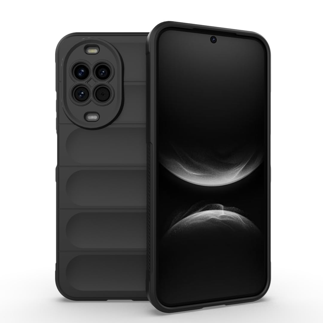 جراب متوافق مع Huawei Nova 14 5G ، - غطاء مزدوج الحماية مصقول مقاوم للصدمات شديد التحمل و مقاوم للانزلاق مع حماية فائقة للكاميرا - غطاء واقي مضاد للخدش من Graby Shop - اسود