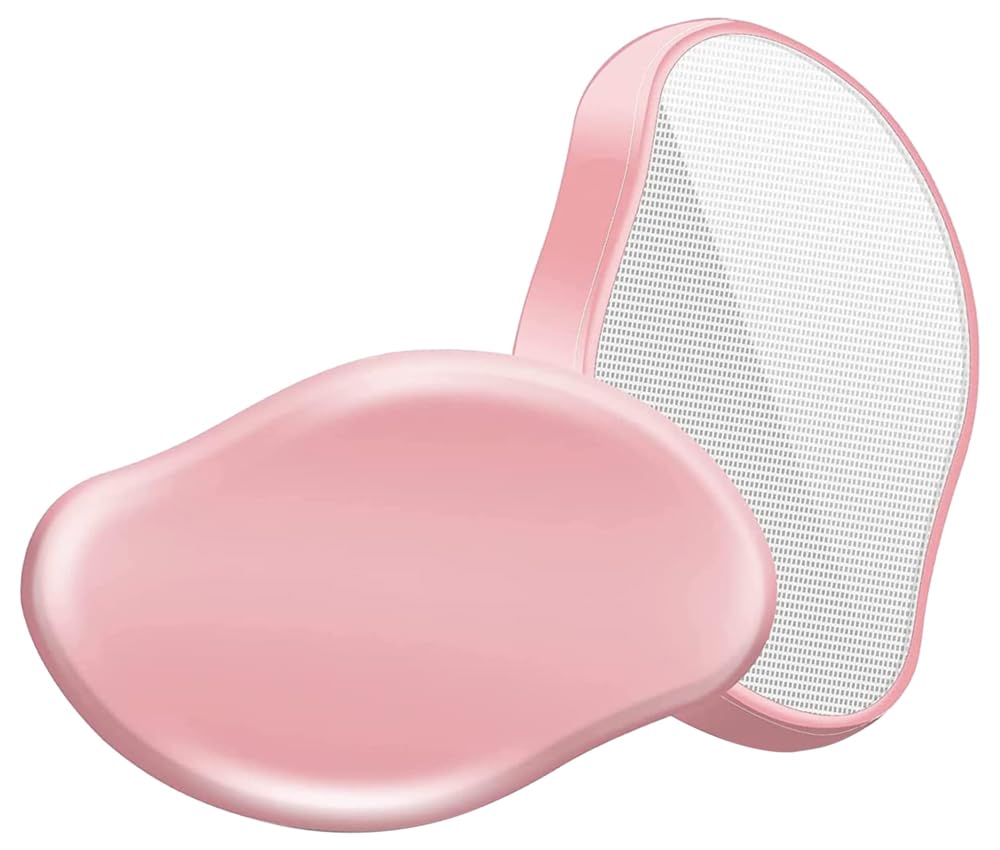 Uttse Crystal Hair Eraser, Painless Exfoliation Hair Removal Tool for Arms Legs Back - Reusable & Washable Epilator (Mistyrose)