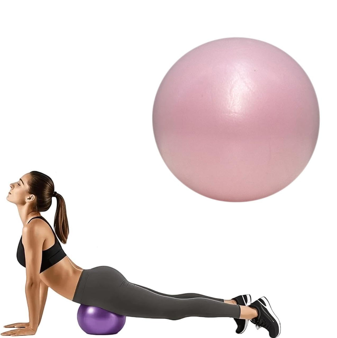 SportQ Pilates Ball Exercise Ball (30cm) for Fitness, Balance, and Full Body Toning – Suitable for Home Workout, Yoga & Physical Therapy