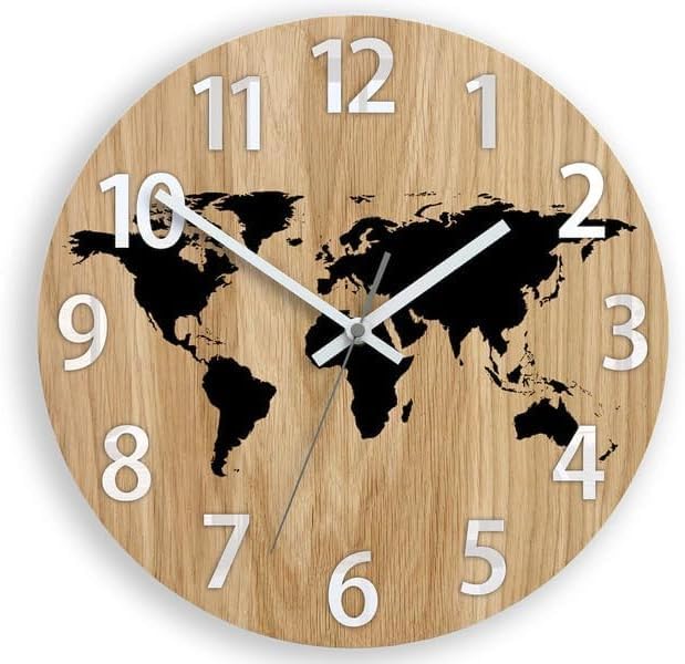 World Map Wall clock 32 cm