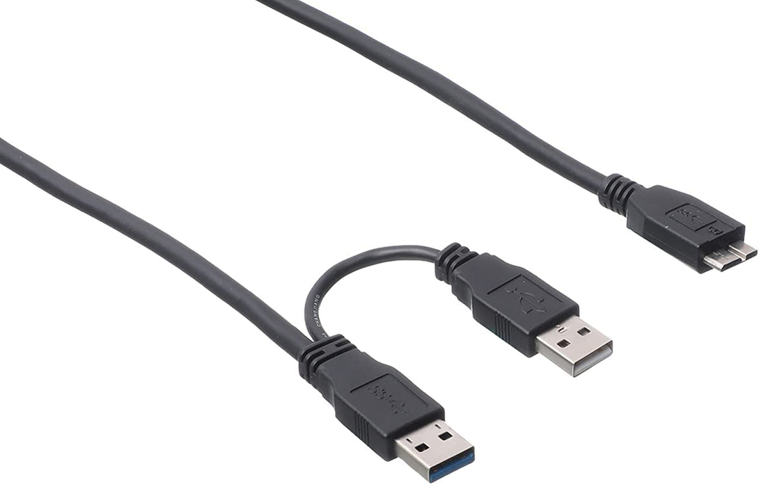 Keendex 2 in 1 External Hard Disk Cable, 1980 - Black