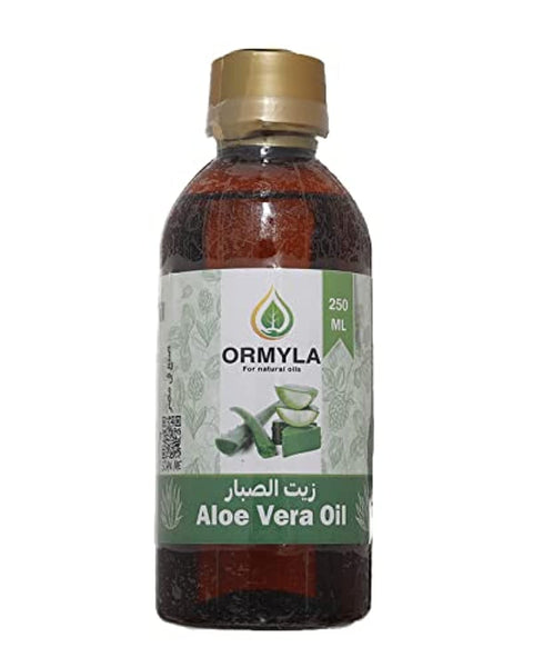 Ormyla Aloe Vera Oil Raw Virgin for Hair, Face and Body, 250 ml