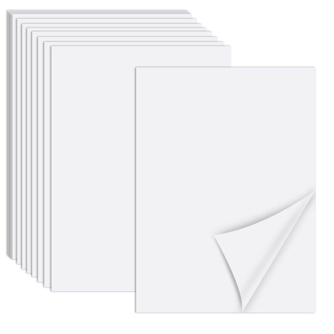 Joyberg 40 Sheet Sticker Paper, Sticker Paper for Printer Laser/Inkjet, Matte Blank Sticker Printer Paper, Adhesive Label Paper for School, Home, Business, Letter Size (8.5" X 11")