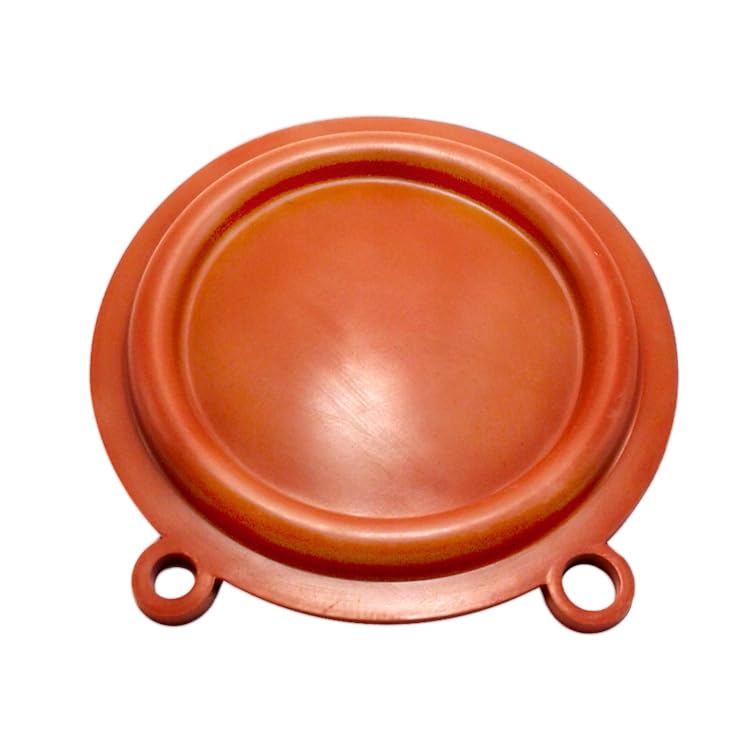 2 Pcs Orange Radiator Compatible with Gas Heater 10L - Gas Water Heater - 10 liter - Parts Seal Pressure Rubber gasket Round Orange Silicone Membrane Two Ears for valve water round plate