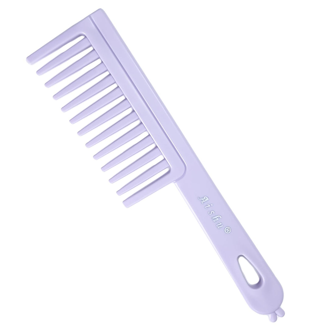 Large Comb - Wide Tooth Comb, For Thick, Curly & Long Hair, Exquisite Hair Care Tool, For Men & Women, Detangling & Styling Tool (Purple)
