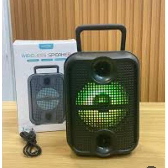 Portable wireless speaker, supports Bluetooth connectivity, USB port, Micro SD port, and FM radio (GTS-1881)
