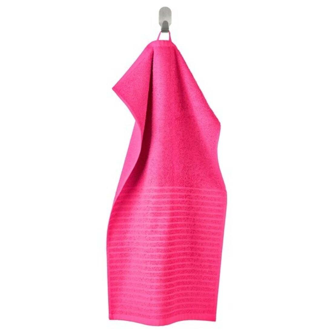 Digital Shoppy VÅGSJÖN Hand Towel, Bright Pink, 40x70 cm