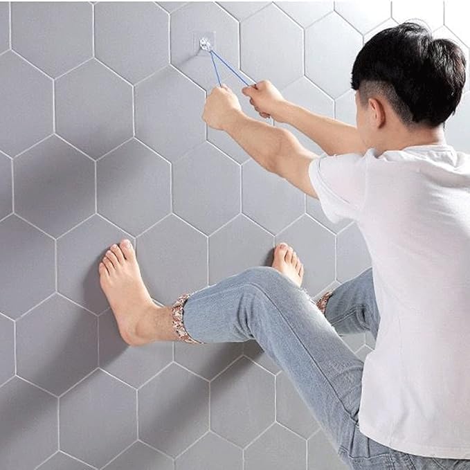 Strong double-sided stainless steel hanging hook, no need to drill holes in the house wall and use nails Transparent hook, (10 pieces offer)
