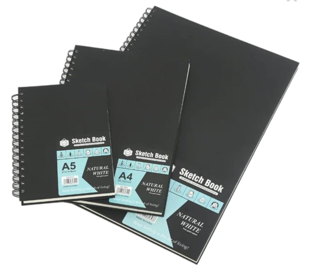 Keep Smiling A3-003 Spiral Sketch Book 29.7 * 42 cm - White