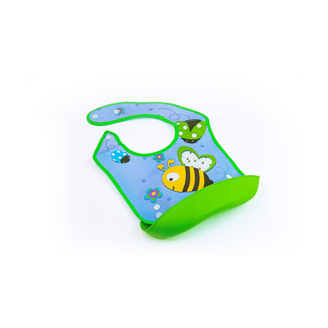 La Frutta 22674 Plastic Baby Bib with Pocket - Multi Color