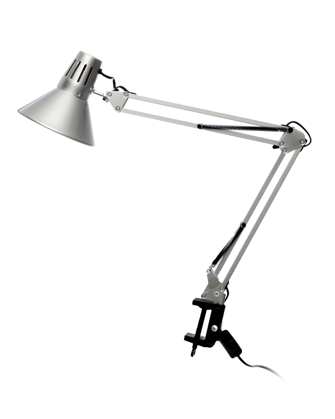 Lp-9 Metal Office Table Lamp Adjustable Arm With Multiple Levels And Clamp For Easy Attachment To Table Or Desk, Perfect For Office, Work, And Studying - Multi Colour