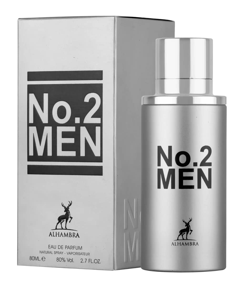 No.2 Men by ALHAMBRA 80 ml / 2.7 oz Eau De Perfume Spray for Men
